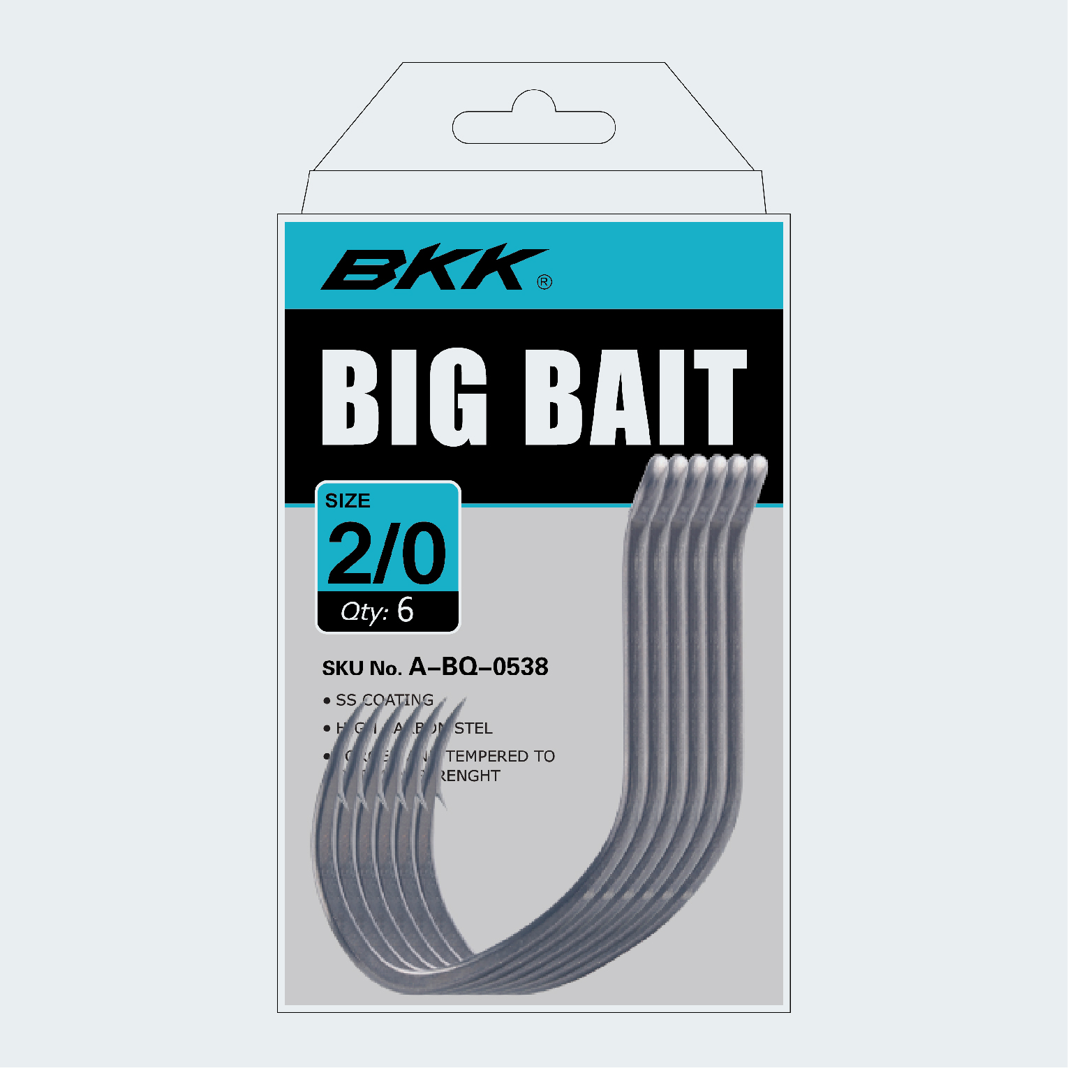 BKK Ultimate Light Wire Tournament Bait Fishing Hook COMPETITION CIRCLE-SS Pro  Pack 25pcs